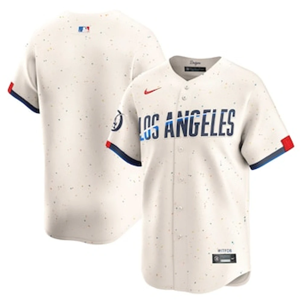 Men's Nike Cream Los Angeles Dodgers 2024 City Connect Limited Jersey