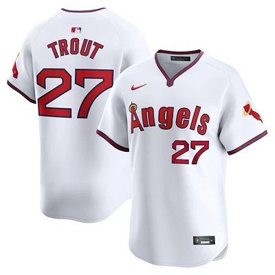 Men's Nike Mike Trout White Los Angeles Angels Alternate Limited Player Jersey