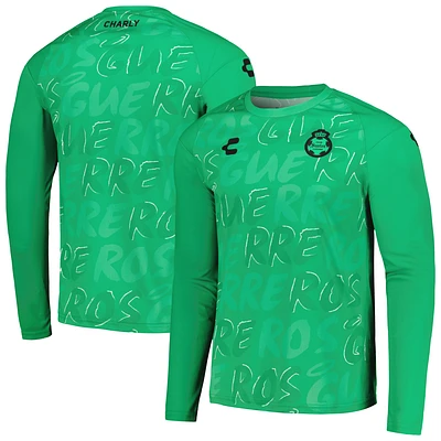 Men's Charly Green Santos Laguna 2023/24 Training Long Sleeve T-Shirt