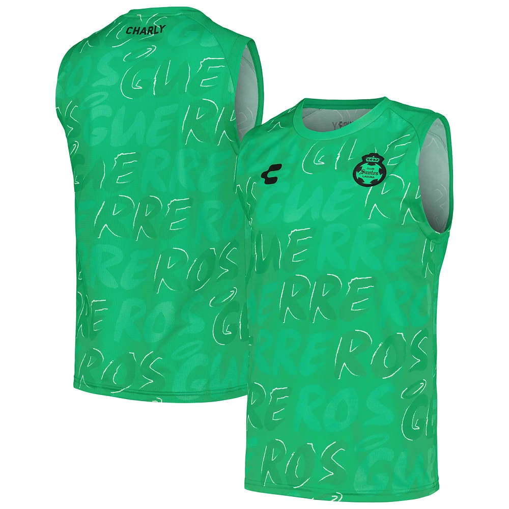 Men's Charly Green Santos Laguna 2023/24 Training Sleeveless T-Shirt
