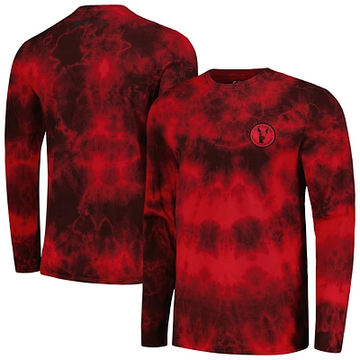 Men's Charly Red Club Tijuana Tie-Dye Long Sleeve T-Shirt