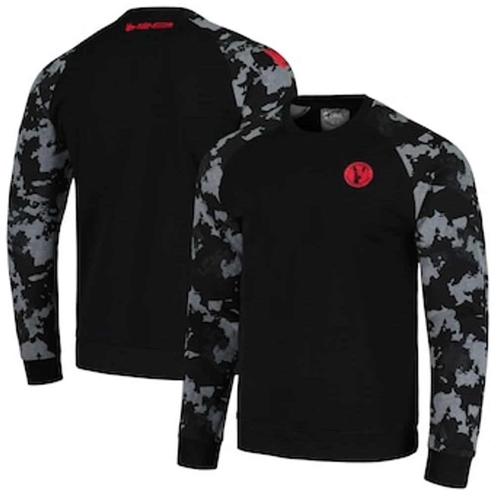 Men's Charly Black Club Tijuana Raglan Pullover Sweatshirt