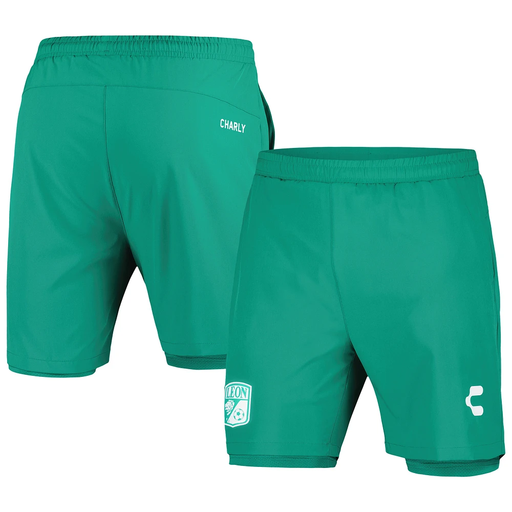 Men's Charly Green Club Leon DRY FACTOR 2023/24 Lined Training Shorts