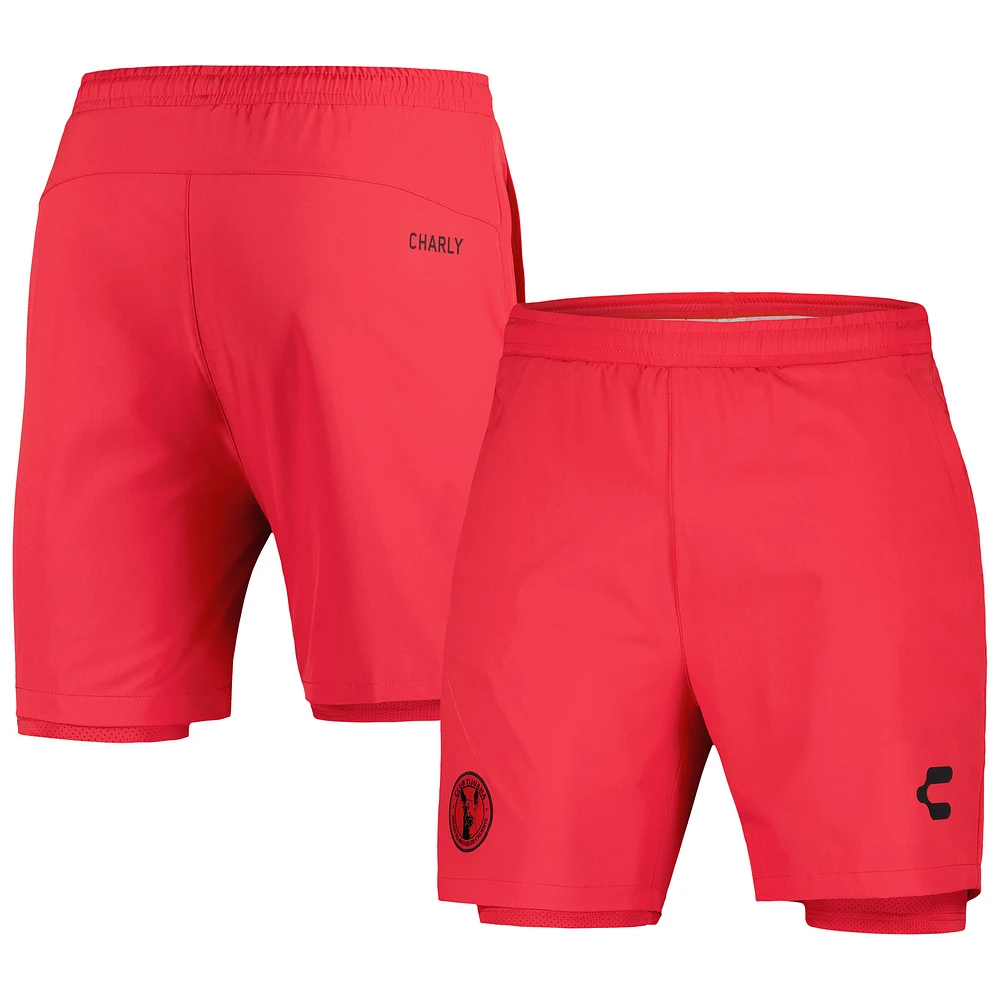 Men's Charly Red Club Tijuana DRY FACTOR 2023/24 Lined Training Shorts