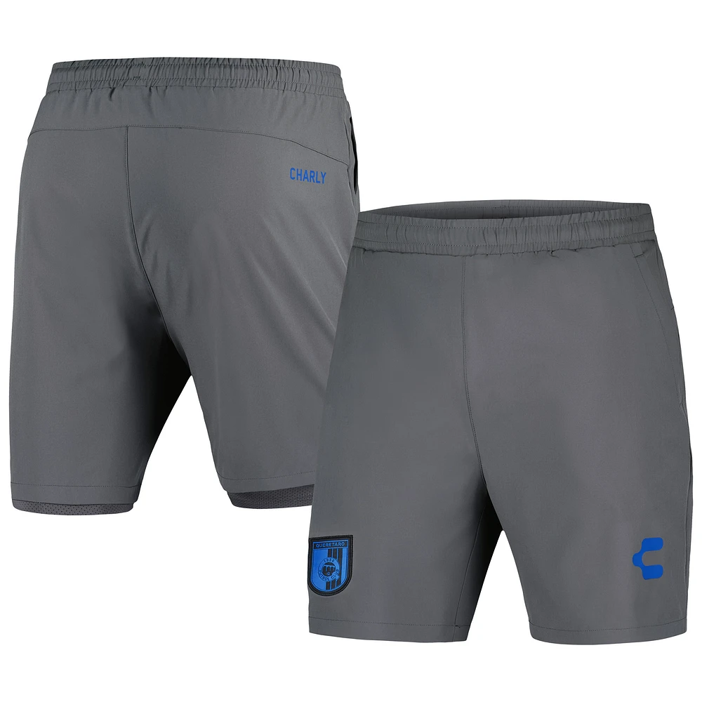 Men's Charly Gray Queretaro FC DRY FACTOR 2023/24 Lined Training Shorts