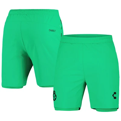 Men's Charly Green Santos Laguna DRY FACTOR 2023/24 Lined Training Shorts