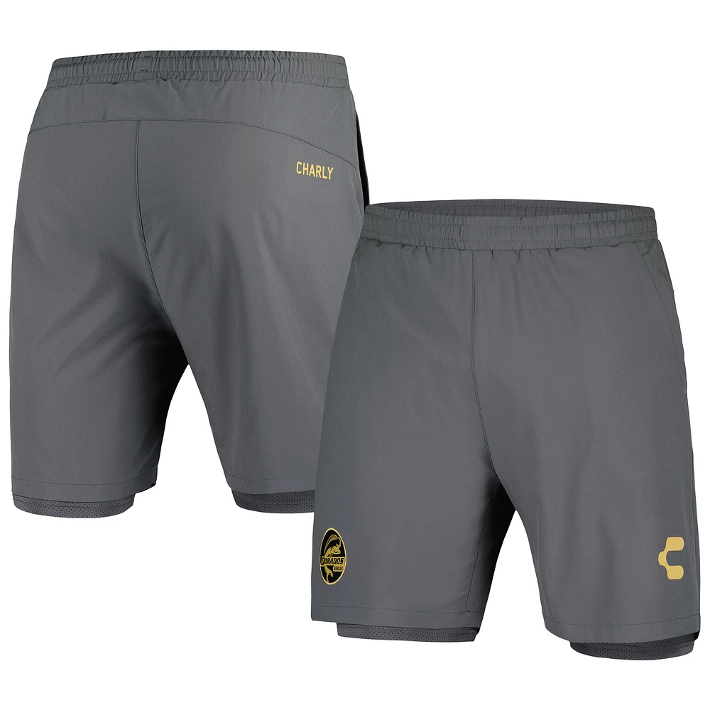Men's Charly Gray Dorados de Sinaloa DRY FACTOR 2023/24 Lined Training Shorts