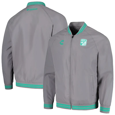 Men's Charly Gray Club Leon Full-Zip Bomber Jacket