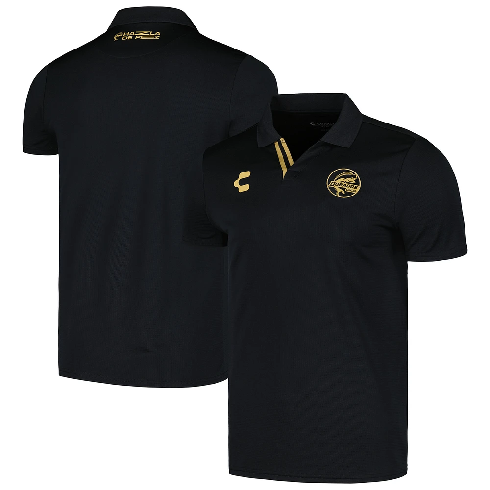 Men's Charly Black Dorados de Sinaloa DRY FACTOR Polo
