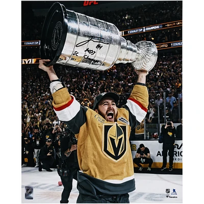 Jonathan Marchessault Vegas Golden Knights Autographed 2023 Stanley Cup Champions 16" x 20" Raising Cup Photograph with "2023 SC Champs" Inscription