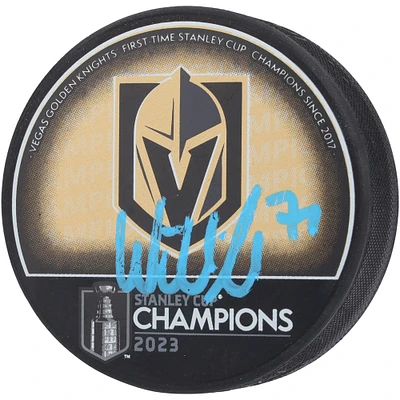 William Karlsson Vegas Golden Knights Autographed 2023 Stanley Cup Champions Hockey Puck