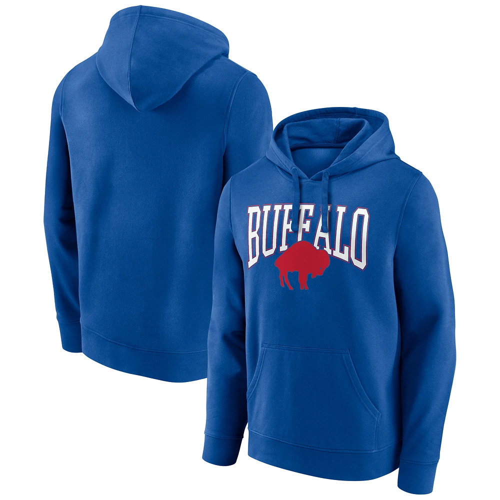 Men's Royal Buffalo Bills Gridiron Classics Campus Standard Pullover Hoodie