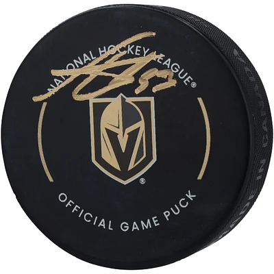 Adin Hill Vegas Golden Knights Autographed Official Game Puck
