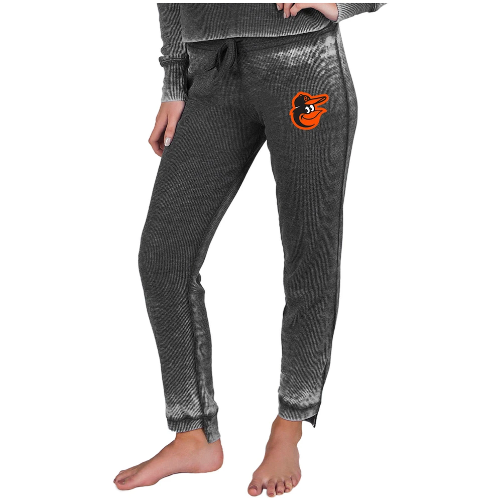 Women's Concepts Sport Charcoal Baltimore Orioles Resurgence Waffle Knit Pants