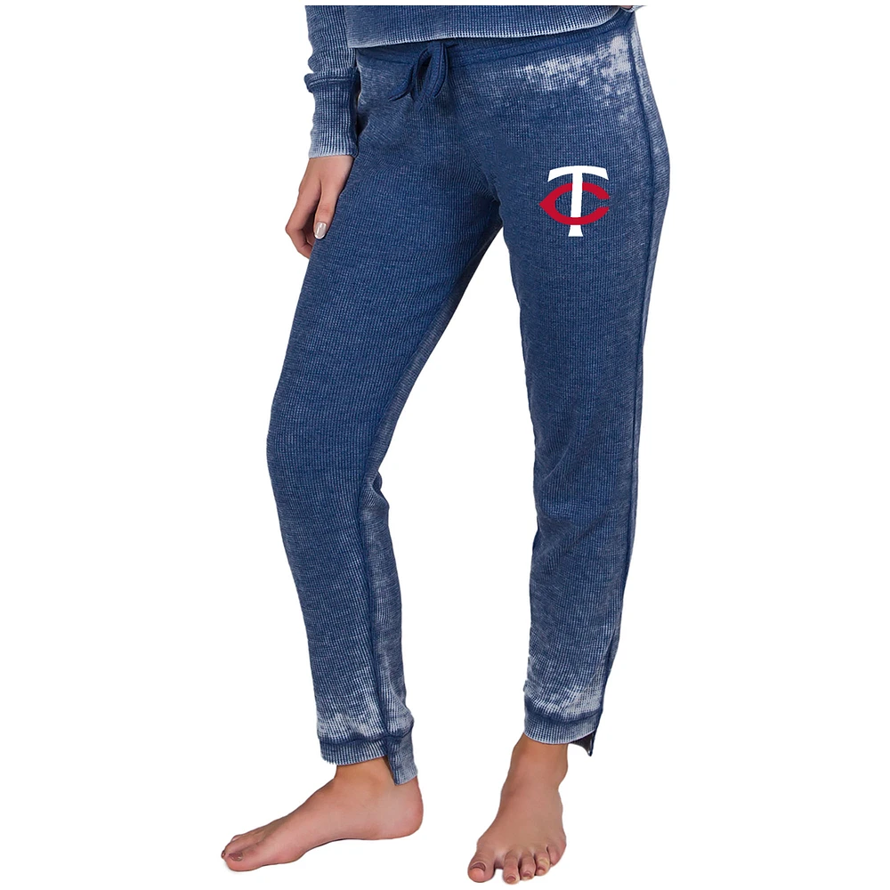 Women's Concepts Sport Navy Minnesota Twins Resurgence Waffle Knit Pants