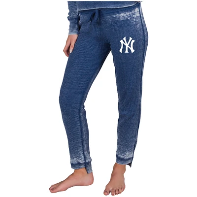 Women's Concepts Sport Navy New York Yankees Resurgence Waffle Knit Pants