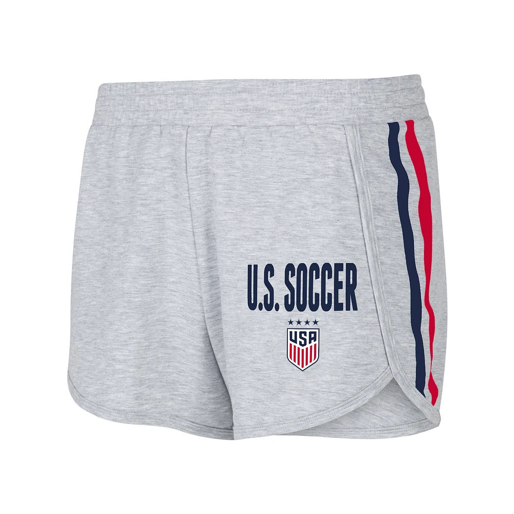 Women's Concepts Sport Gray USWNT Cedar Tri-Blend Shorts
