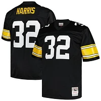 Men's Mitchell & Ness Franco Harris Black Pittsburgh Steelers Big Tall 1976 Legacy Retired Player Jersey