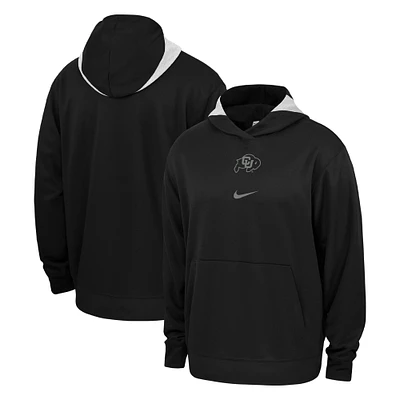 Men's Nike Black Colorado Buffaloes Basketball Spotlight Performance Pullover Hoodie