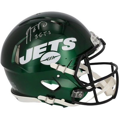Aaron Rodgers New York Jets Autographed Riddell Speed Authentic Helmet with "J-E-T-S" Inscription
