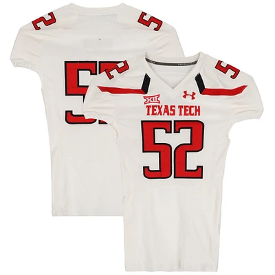 Texas Tech Red Raiders Team-Issued #52 White Jersey from the 2015 NCAA Football Season