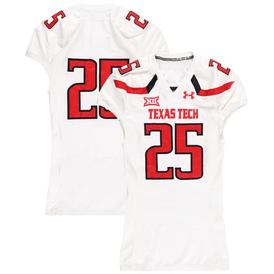 Texas Tech Red Raiders Team-Issued #25 White Jersey from the 2016 NCAA Football Season
