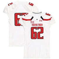 Texas Tech Red Raiders Team-Issued #62 White Jersey from the 2016 NCAA Football Season