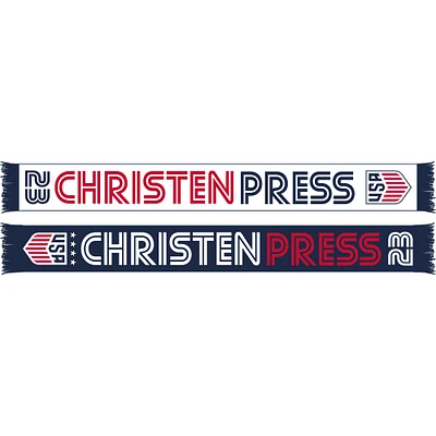 Christen Press White USWNT 2023 Player Scarf