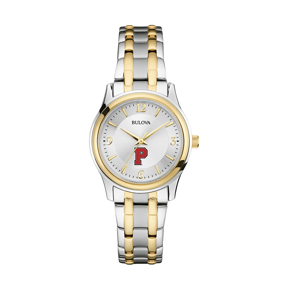 Women's Bulova Silver Pacific Boxers Two-Tone Stainless Steel Watch