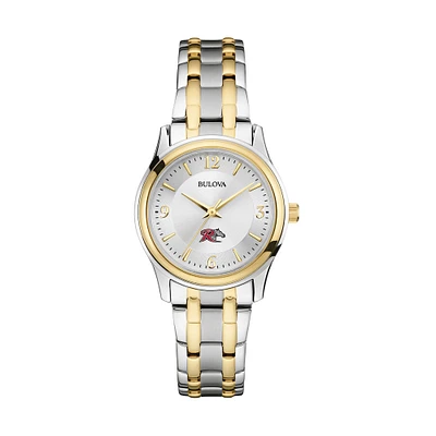Women's Bulova  Silver Rider Broncs Two-Tone Stainless Steel Watch