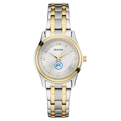 Women's Bulova  Silver Rockhurst Hawks Two-Tone Stainless Steel Watch