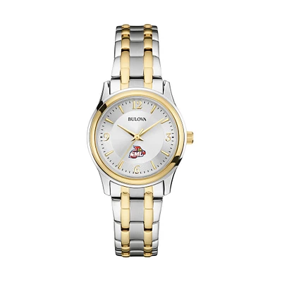 Women's Bulova Silver St. Mary's Cardinals Two-Tone Stainless Steel Watch