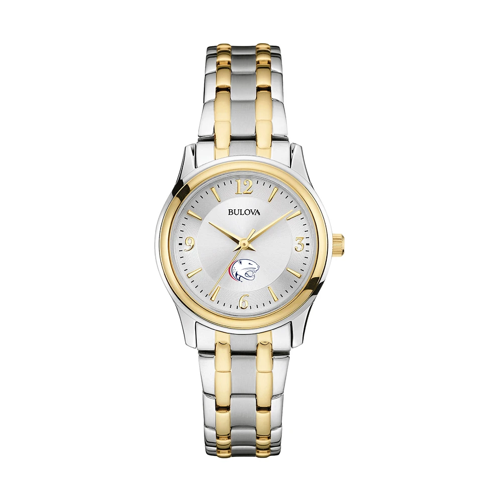Women's Bulova Silver South Alabama Jaguars Two-Tone Stainless Steel Watch