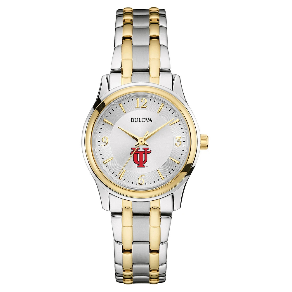 Women's Bulova Silver Tampa Spartans Two-Tone Stainless Steel Watch