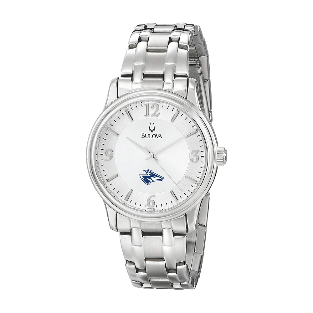 Men's Bulova Silver Nebraska-Kearney Lopers Stainless Steel Quartz Watch
