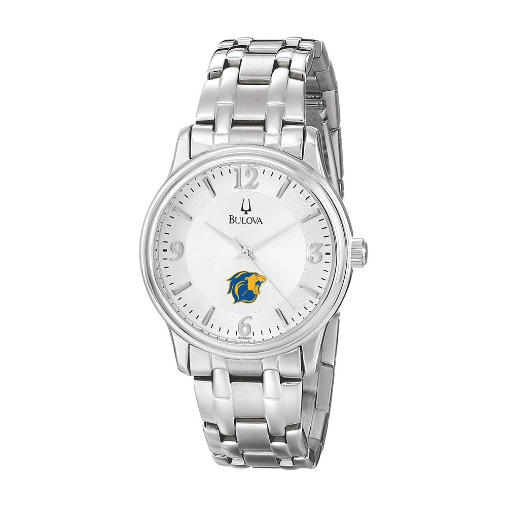 Men's Bulova Silver College of New Jersey Lions Stainless Steel Quartz Watch