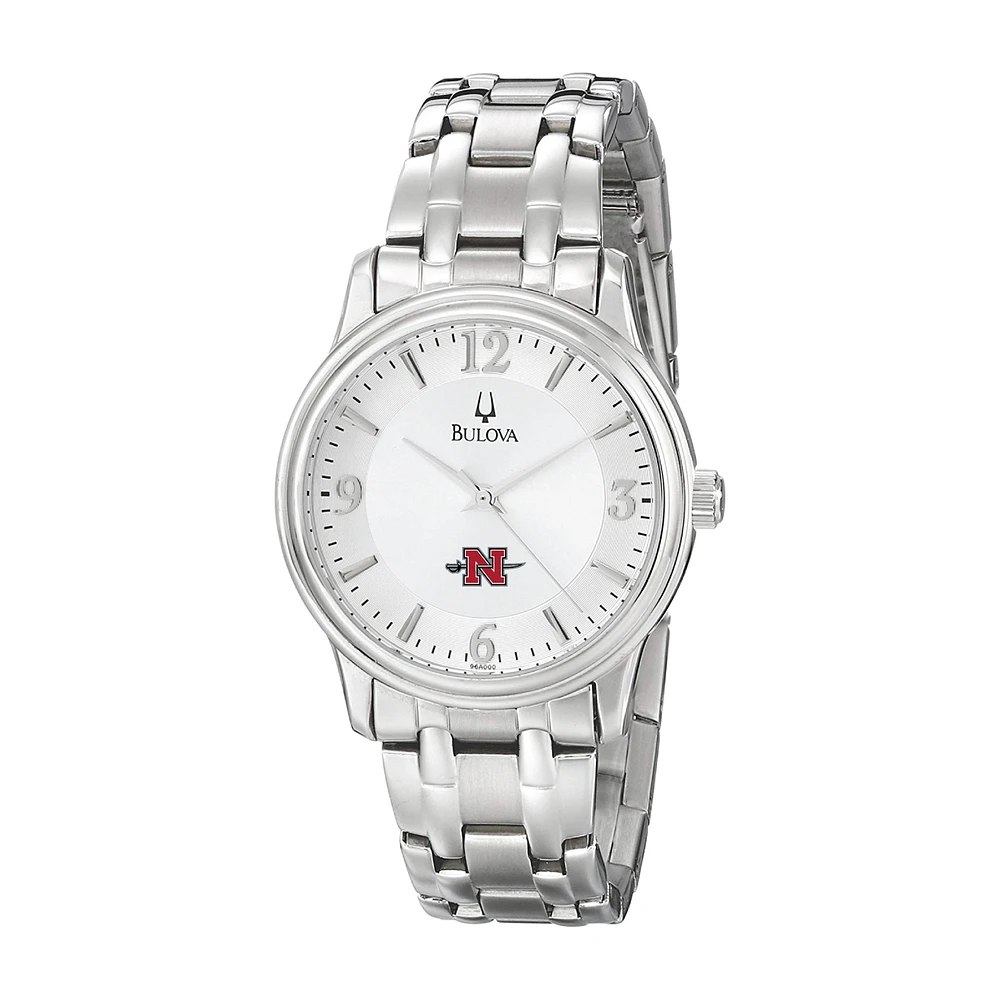 Men's Bulova Silver Nicholls State Colonels Stainless Steel Quartz Watch
