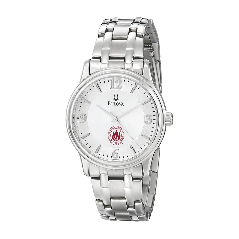 Men's Bulova Silver Rhode Island Anchormen Stainless Steel Quartz Watch