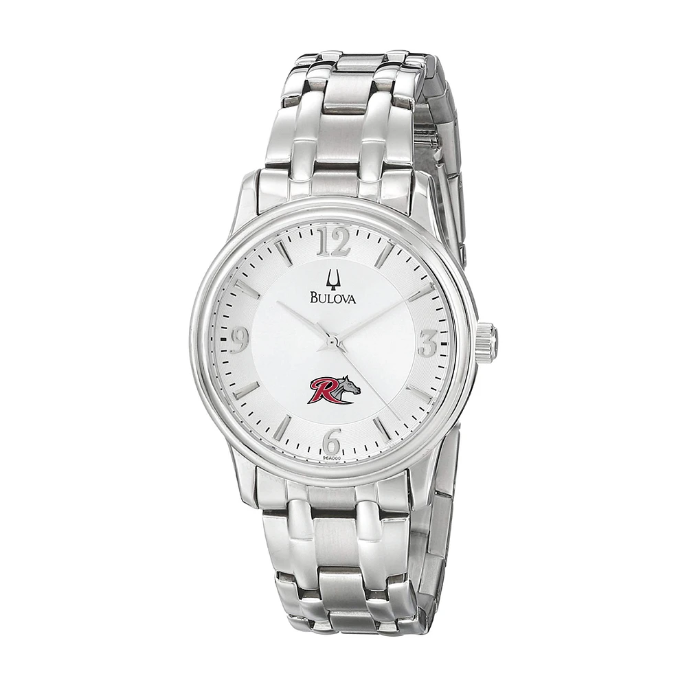 Men's Bulova Silver Rider Broncs Stainless Steel Quartz Watch