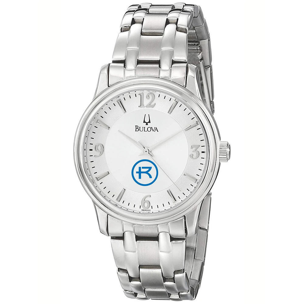 Men's Bulova Silver Rockhurst Hawks Stainless Steel Quartz Watch