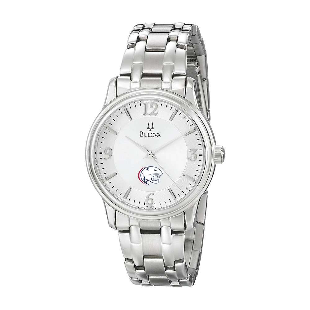 Men's Bulova Silver South Alabama Jaguars Stainless Steel Quartz Watch