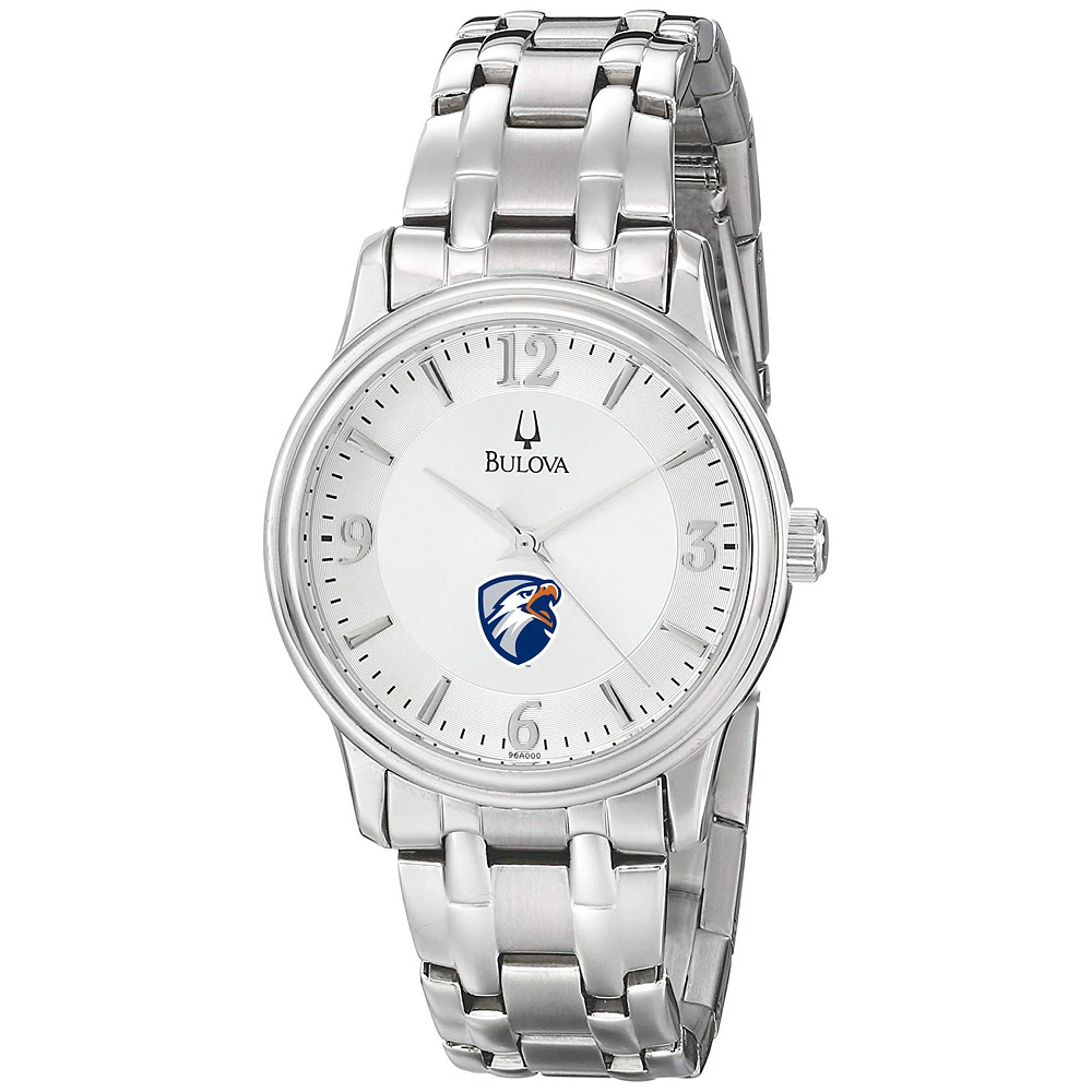 Men's Bulova Silver Texas Tyler Patriots Stainless Steel Quartz Watch