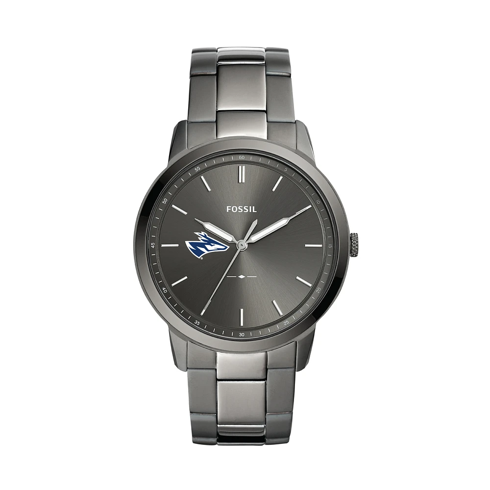 Men's Fossil Gray Nebraska-Kearney Lopers Minimalist Three-Hand Smoke Watch