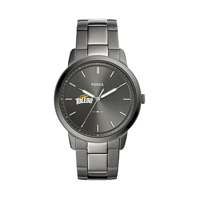 Men's Fossil Gray Toledo Rockets Minimalist Three-Hand Smoke Watch