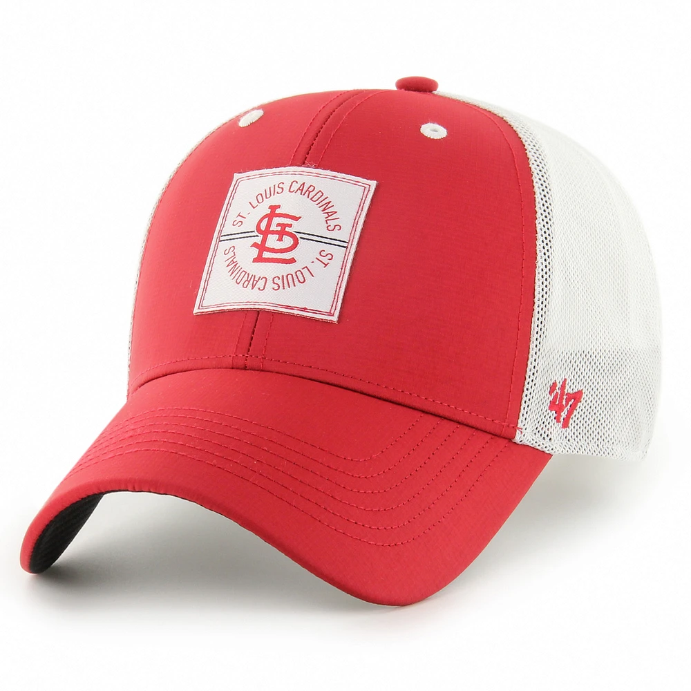 Men's '47 Red St. Louis Cardinals Disburse MVP Trucker Adjustable Hat