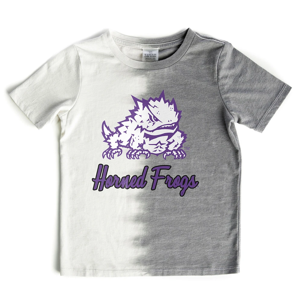 Girls Youth Gameday Couture Gray TCU Horned Frogs Pacesetter T-Shirt