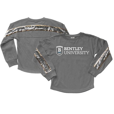 Girls Youth Gameday Couture Gray Bentley Falcons Guess Who's Back Long Sleeve T-Shirt