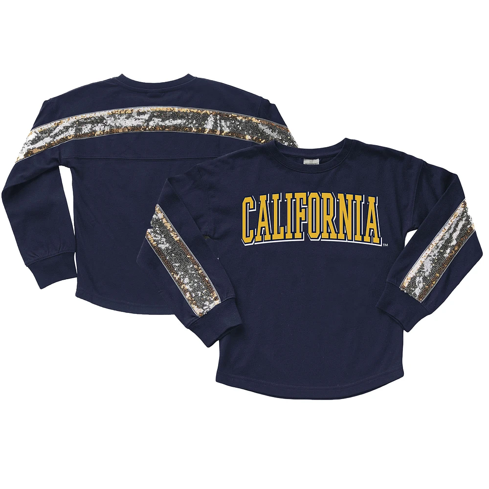 Girls Youth Gameday Couture Navy Cal Bears Guess Who's Back Long Sleeve T-Shirt