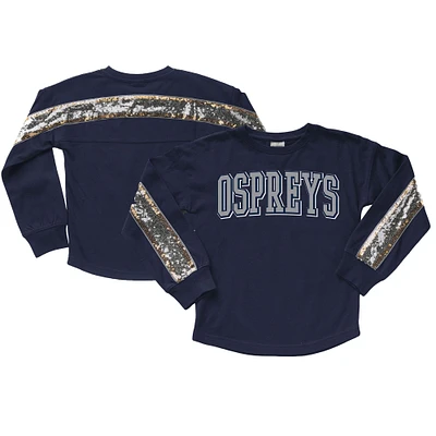 Girls Youth Gameday Couture  Navy UNF Ospreys Guess Who's Back Long Sleeve T-Shirt
