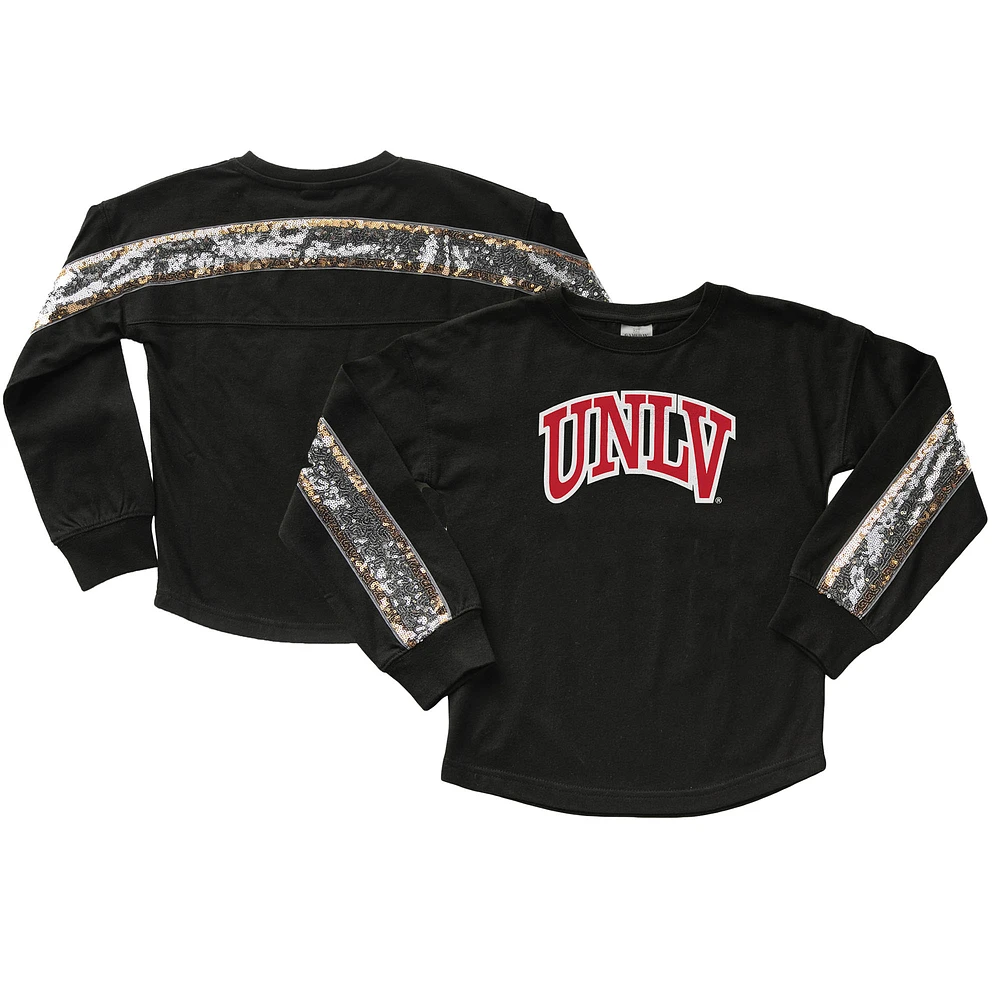 Girls Youth Gameday Couture Black UNLV Rebels Guess Who's Back Long Sleeve T-Shirt